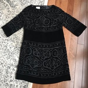 Black Sheer Overlay Donna Morgan Dress